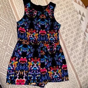 Nicole by Nicolle Miller floral print romper.